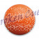 Kickerball PE hart in orange, Ø 34 mm, glatt-schnell