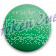 Kickerball PE hart in grün, Ø 34 mm, glatt-schnell
