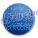 Kickerball PE hart in blau, Ø 34 mm, glatt-schnell