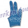 Billard-Handschuh  Felice   -blau-
