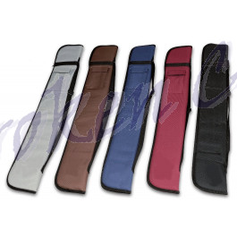 Queuetasche - Farben, hell-grau, braun, blau, rot, schwarz (v.l.n.r.)