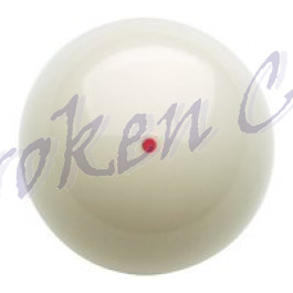 Spielball Super Aramith  m. Punkt   weiss    57,2 mm