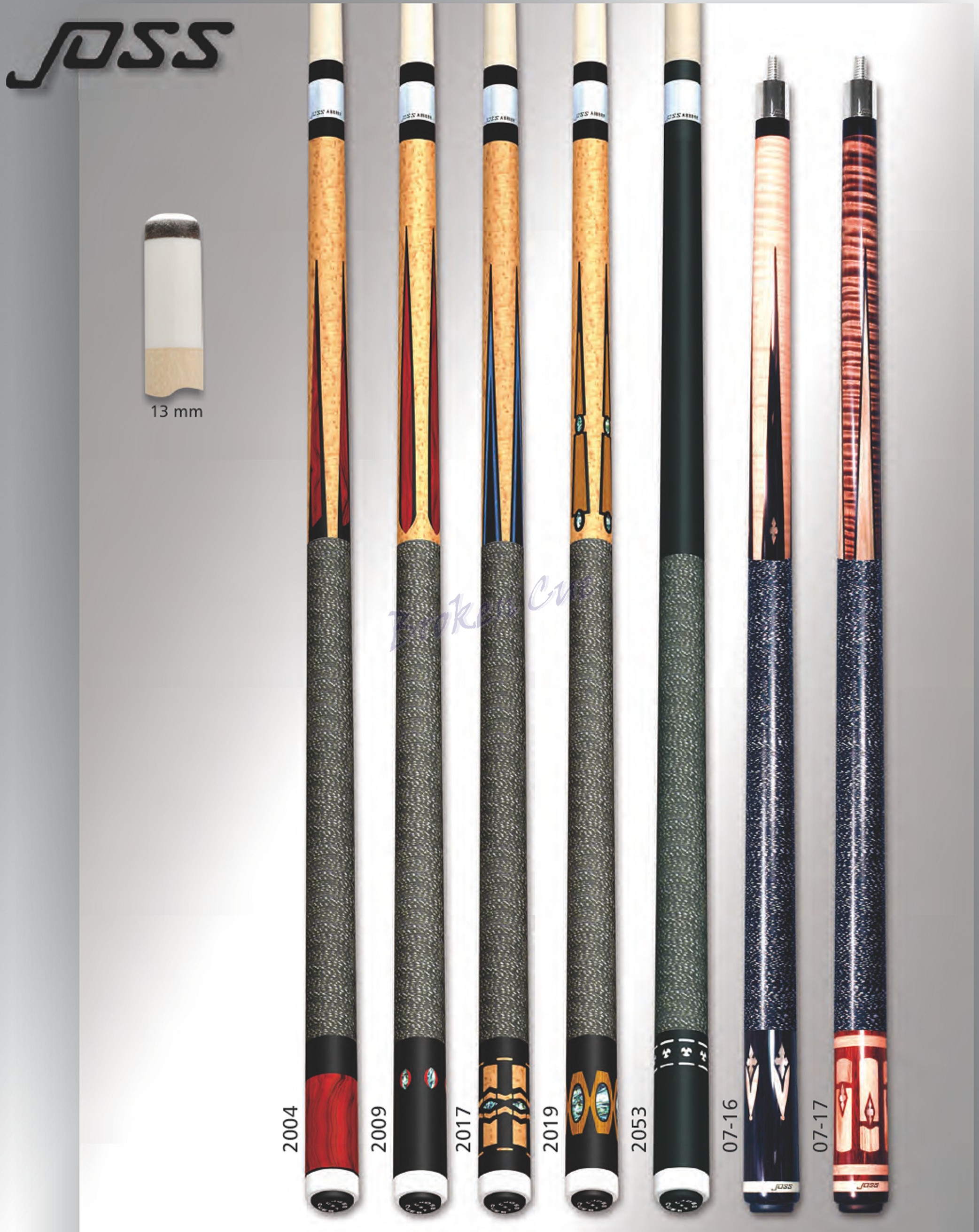 PoolQueue Joss Collection 3 Broken Cue Shop