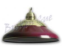 Billardleuchte de Luxe     burgund-messing