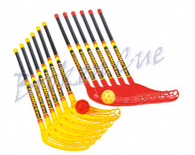 FunHockey Spar Set (12 Schläger + 12 Bälle)