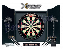 Winmau Dartboard Set „XTREME“ inklusive Cabinet