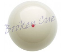 Spielball Super Aramith  m. Punkt   weiss    57,2 mm