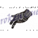 Billardhandschuh Predator Second Skin, schwarz-grau,