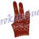 Billard-Handschuh  Felice   -dunkelrot-