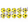 Kickerball Winspeed by Robertson 35 mm, gelb/schwarz, Set mit 10 St. 