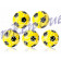Kickerball Winspeed by Robertson 35 mm, gelb/schwarz, Set mit 5 St. 