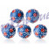 Kickerball Winspeed by Robertson 35 mm, blau/rot, Set mit 5 St. 