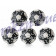 Kickerball Winspeed by Robertson 35 mm, schwarz/silber, Set mit 5 St. 