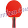 TT - Schläger Cornilleau Sport 300 - Ansicht roter Belag